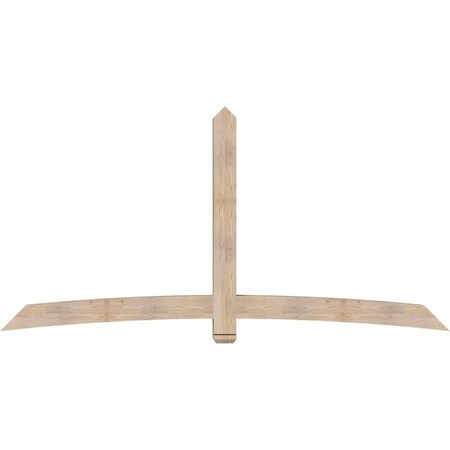 Ekena Millwork Bellingham Smooth Timber Gable Bracket, Douglas Fir, 108"W x 54"H x 5 1/2"D x 5 1/2"F, 12/12 Pitch GBW108X54X0606BEL00SDF